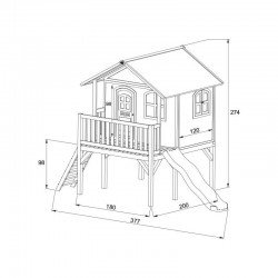 Dječja kućica Sophie sa toboganom Dječja kućica Sophie sa toboganom