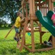Belmont Play Tower with Swings and Slide