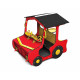 Tractor playhouse, red