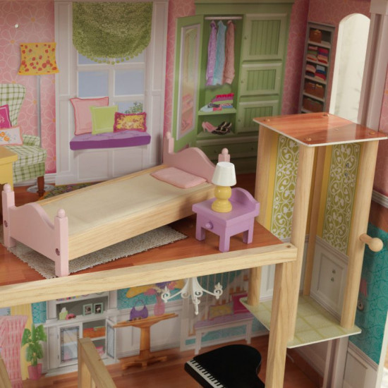 Grand View Mansion Dollhouse with EZ Kraft Assembly