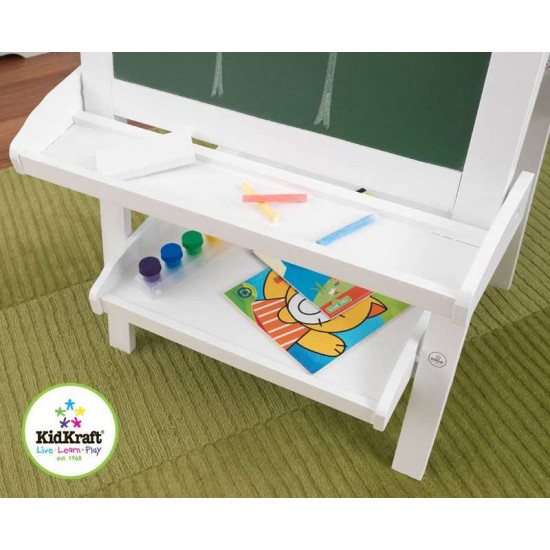 Deluxe Wooden Easel - White Deluxe Wooden Easel - White