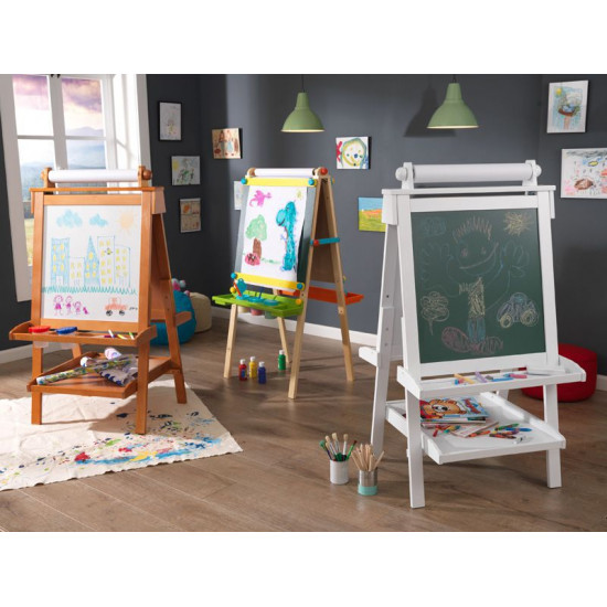 Deluxe Wooden Easel - White Deluxe Wooden Easel - White