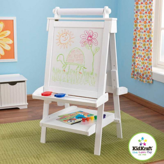 Deluxe Wooden Easel - White Deluxe Wooden Easel - White