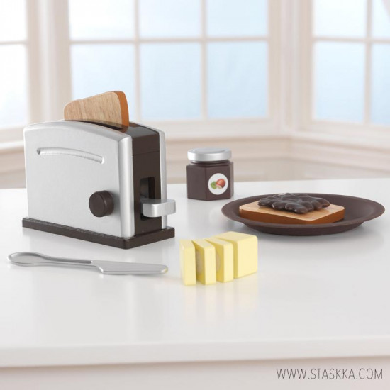KidKraft Espresso Toaster Set 