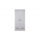 Connect 2-doors - drawer - strip doors concrete grey [fsc]