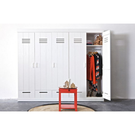 Connect 2-doors basic -drawer- locker cabinet white [fsc]