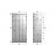 Lock cabinet 2-door white pine unbrushed Lock cabinet 2-door white pine unbrushed