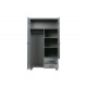 Dennis wardrobe pine concrete grey brushed Wood Dennis wardrobe pine concrete grey brushed Wood