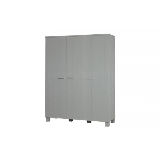 Dennis 3-doors wardrobe pine concrete grey brushed Dennis 3-doors wardrobe pine concrete grey brushed