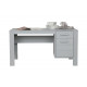 Dennis desk pine concrete grey brushed Dennis desk pine concrete grey brushed
