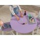 Round Storage Table & 2 Chair Set - Lavender
