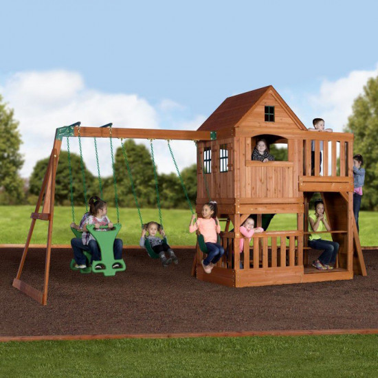 Hill Crest Play Tower incl. swings