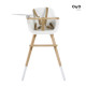 Ovo Luxe One Harness Leatherette Beige Highchair