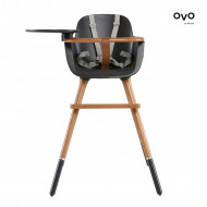 Visoki stolac OVO Plus City siv