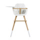 Ovo Plus One harness white highchair