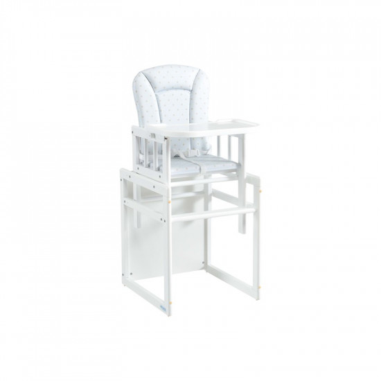 Plus White With Cream Colour Dots Highchair