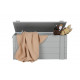 Dennis storage box concrete grey brushed Dennis storage box concrete grey brushed